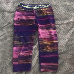 Girls Capri under armour leggings